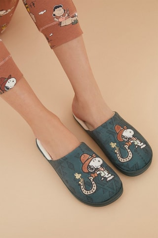 Pantoufles Snoopy - Bleu