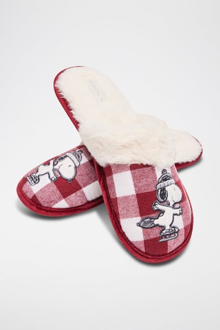 Pantoufles Snoopy - Rouge