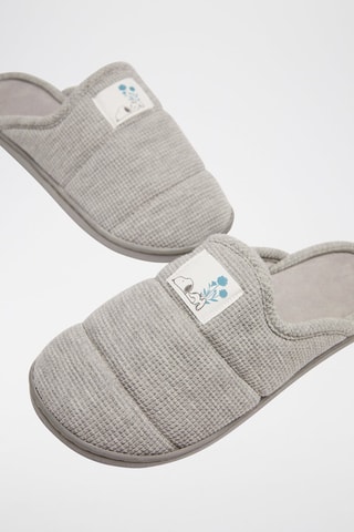 Pantoufles Snoopy - Gris