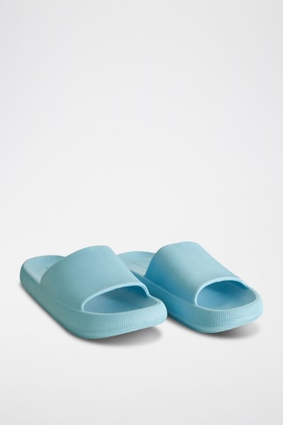 Claquettes plateformes - Bleu