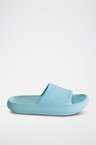 Claquettes plateformes - Bleu