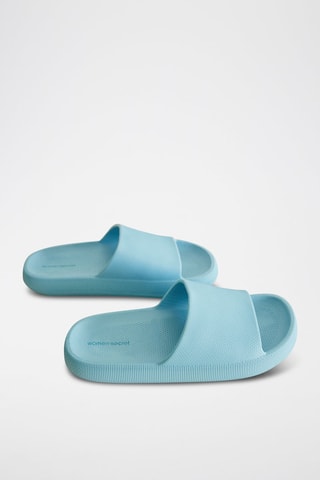 Claquettes plateformes - Bleu