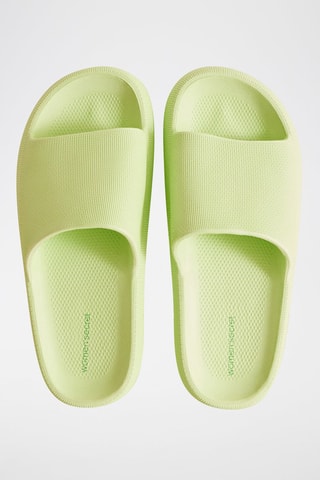 Claquettes plateformes - Vert
