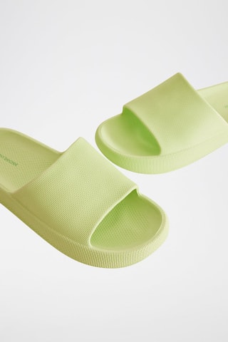 Claquettes plateformes - Vert