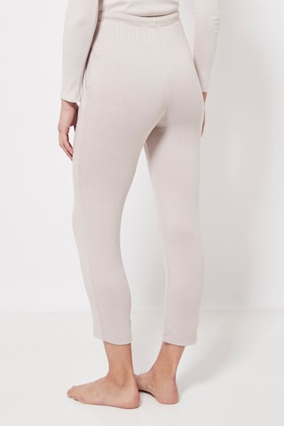 Jogging taille haute Ecru