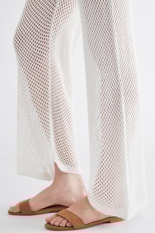 Pantalon taille haute - Blanc