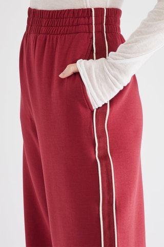 Jogging taille haute - Rouge