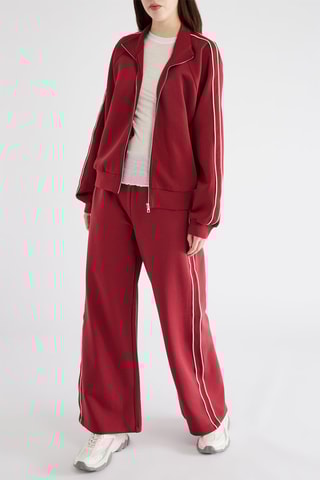 Jogging taille haute - Rouge