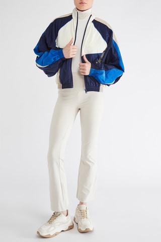 Pantalon flare 7/8 taille haute - Ecru