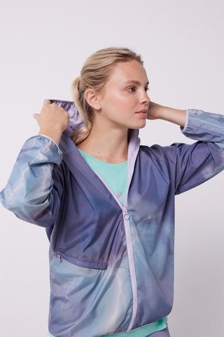 Veste à capuche réversible - Violet