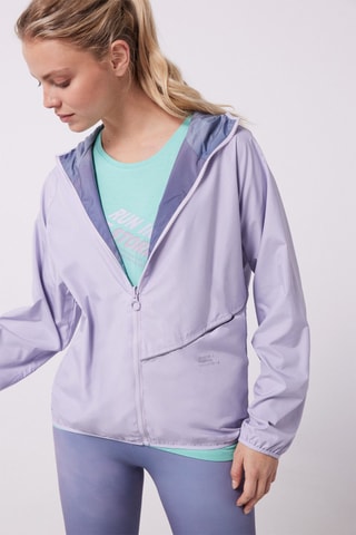 Veste à capuche réversible - Violet