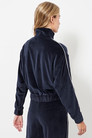 Veste en velours - Bleu marine