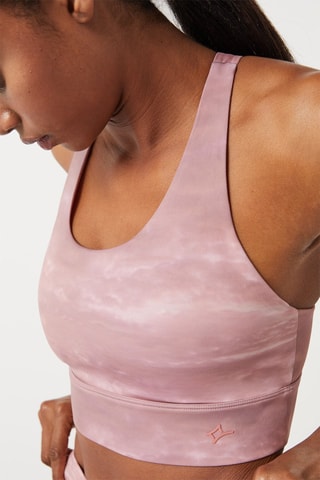 Brassière de sport dip and dye - Rose