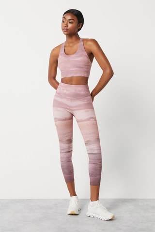 Brassière de sport dip and dye - Rose