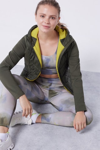 Brassière de sport tie and dye - Ecru