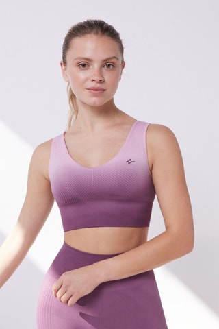 Brassière de sport Dip and dye - Violet et mauve