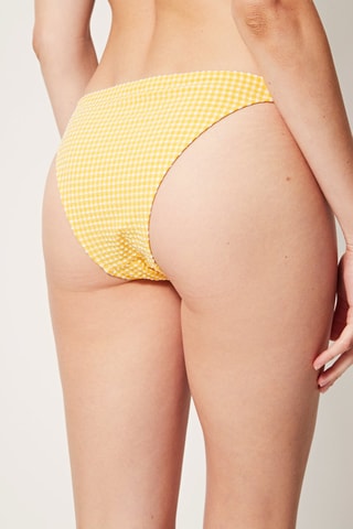 Bas de maillot texturé Jaune et écru