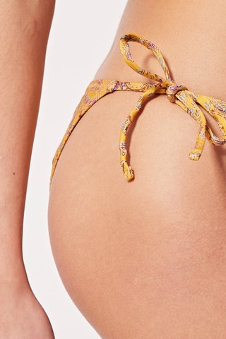 Bas de maillot Moutarde et rose