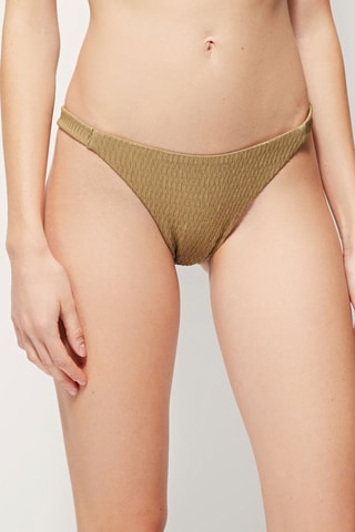 Bas de maillot texturé Doré