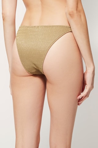 Bas de maillot texturé Doré