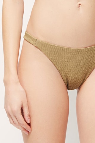 Bas de maillot texturé Doré