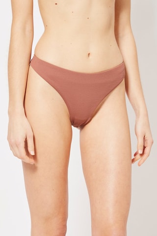 Bas de maillot texturé Marron