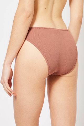 Bas de maillot texturé Marron
