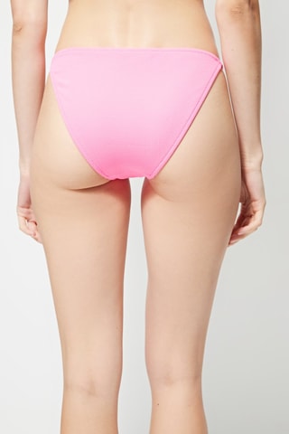 Bas de maillot texturé Rose fluo