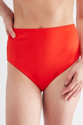 Bas de maillot taille haute - Orange