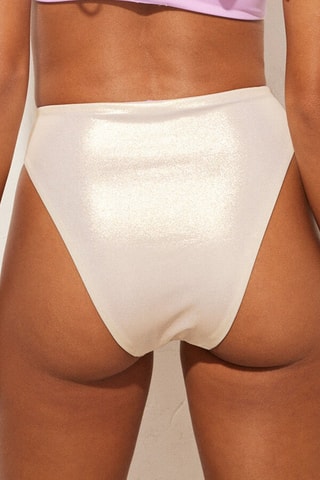 Bas de maillot taille haute - Rose
