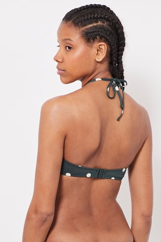 Haut de maillot taille haute Vert foncé