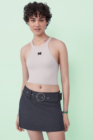 Crop top - Taupe