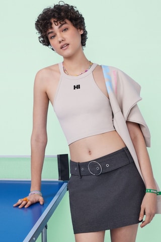 Crop top - Taupe