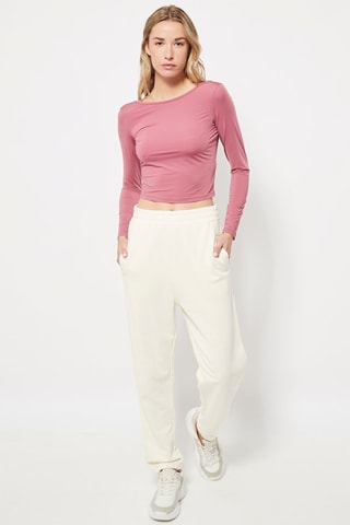 Crop top Vieux rose