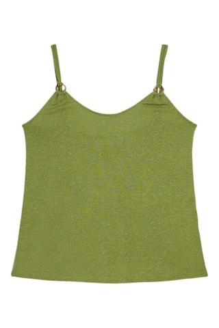 Top en lin - Vert