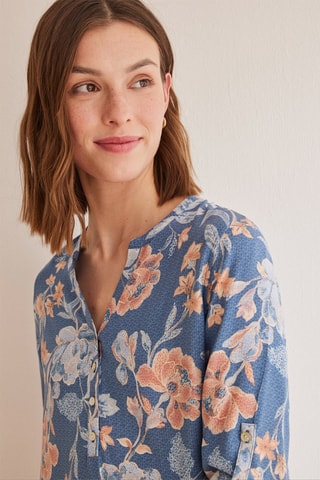 Robe droite - Bleu