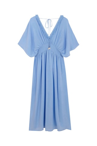 Robe midi - Bleu