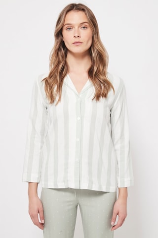 Chemisier Blanc et gris
