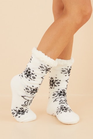 Chaussettes Snoopy - Blanc