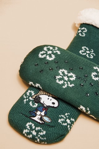 Chaussettes Snoopy - Vert
