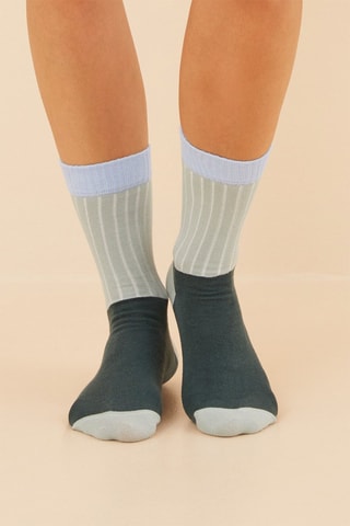 3 paires de chaussettes - Vert