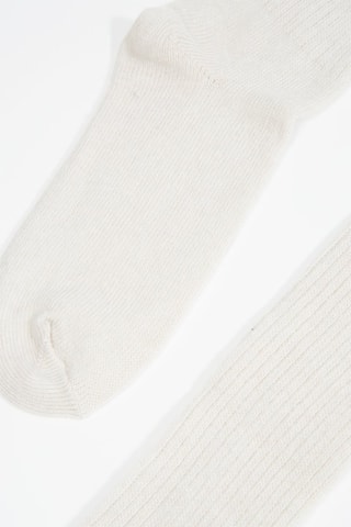 3 paires de chaussettes en laine et cachemire - Blanc