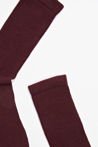3 paires de chaussettes - Bordeaux