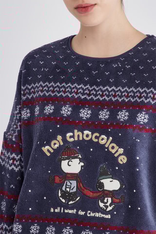 Pyjama Snoppy et Les Peanuts - Bleu marine