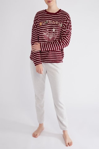 Pyjama polaire Hogwarts Harry Potter - Bordeaux