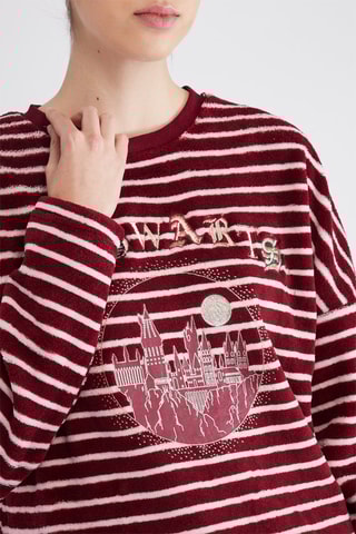 Pyjama polaire Hogwarts Harry Potter - Bordeaux