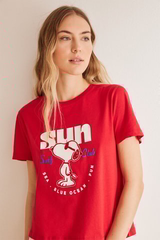 T-shirt Snoopy - Rouge