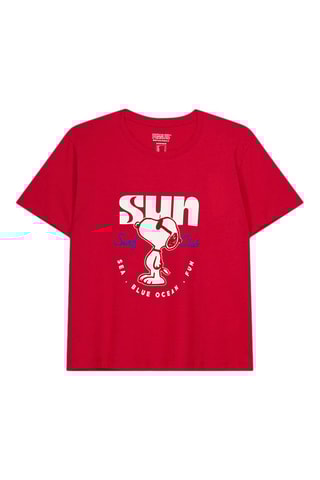 T-shirt Snoopy - Rouge
