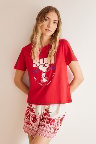 T-shirt Snoopy - Rouge