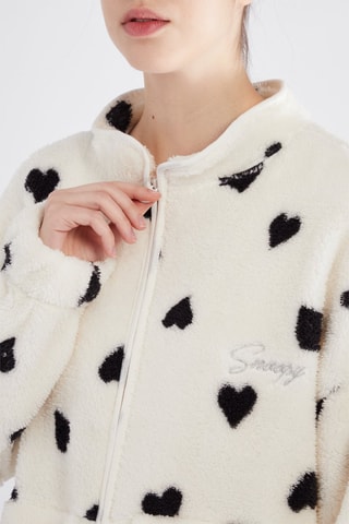 Sweat Snoopy et Woodstock Snoopy et les Peanuts - Ecru et noir